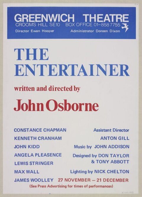 Greenwich Theatre The Entertainer Poster