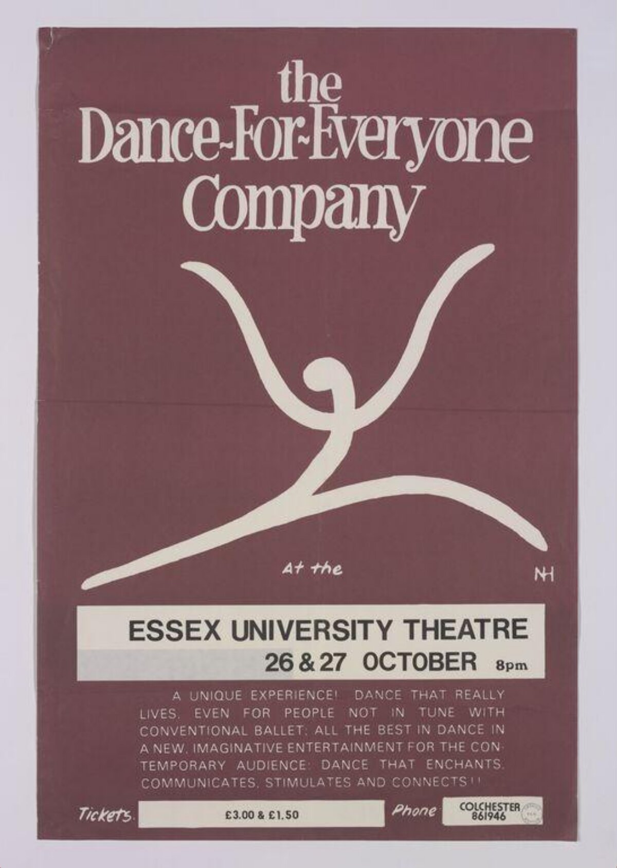Dance For Everyone Company Performance Poster