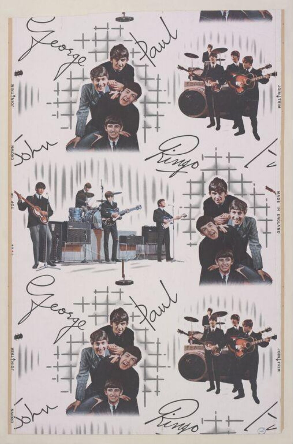 The Beatles Autograph Print Sheet