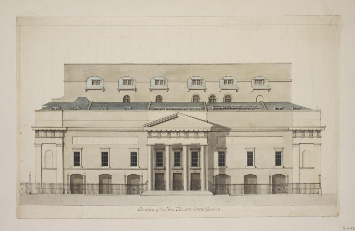 New Covent Garden Theatre Elevation Drawing