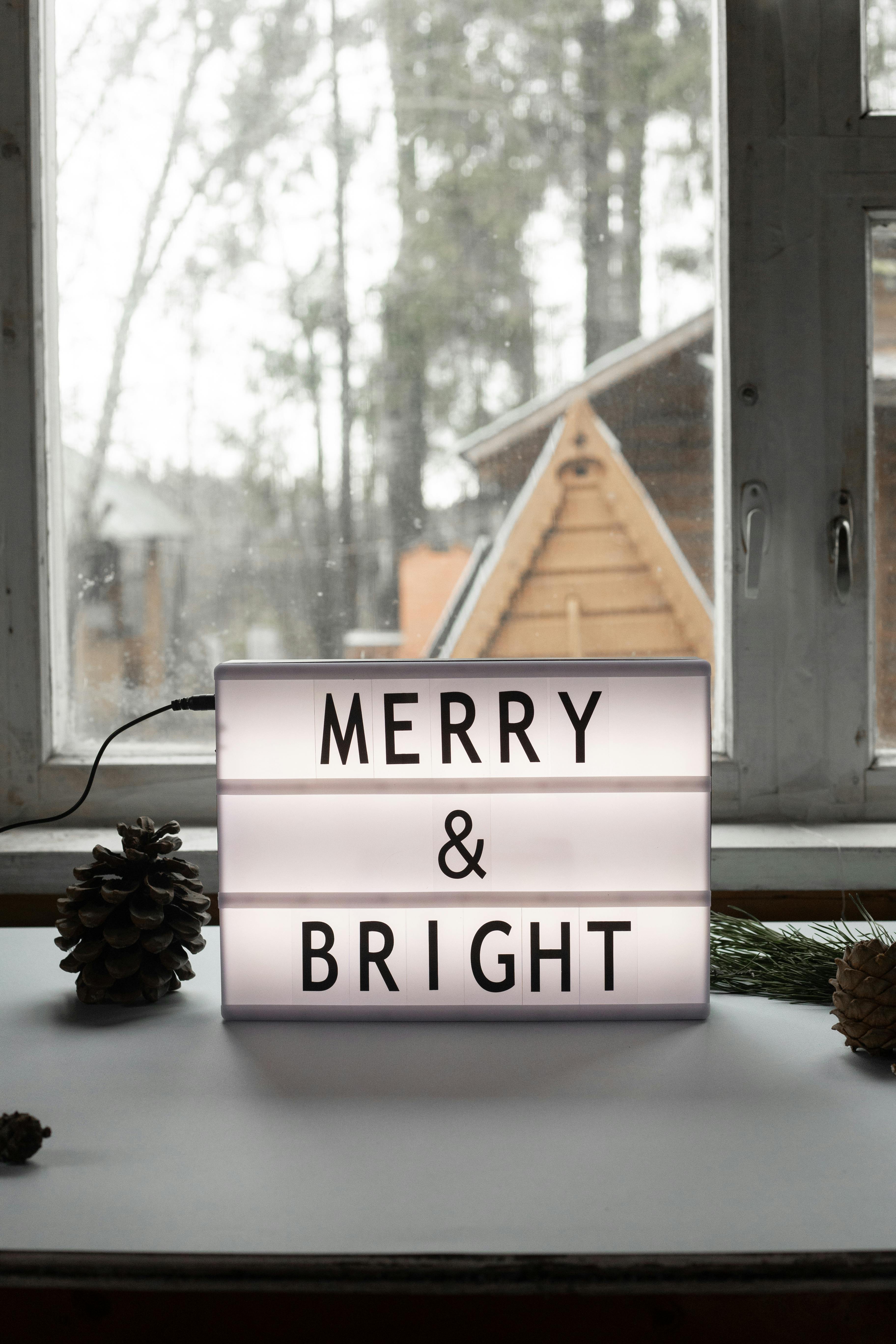 Merry & Bright Lightbox Holiday Decor