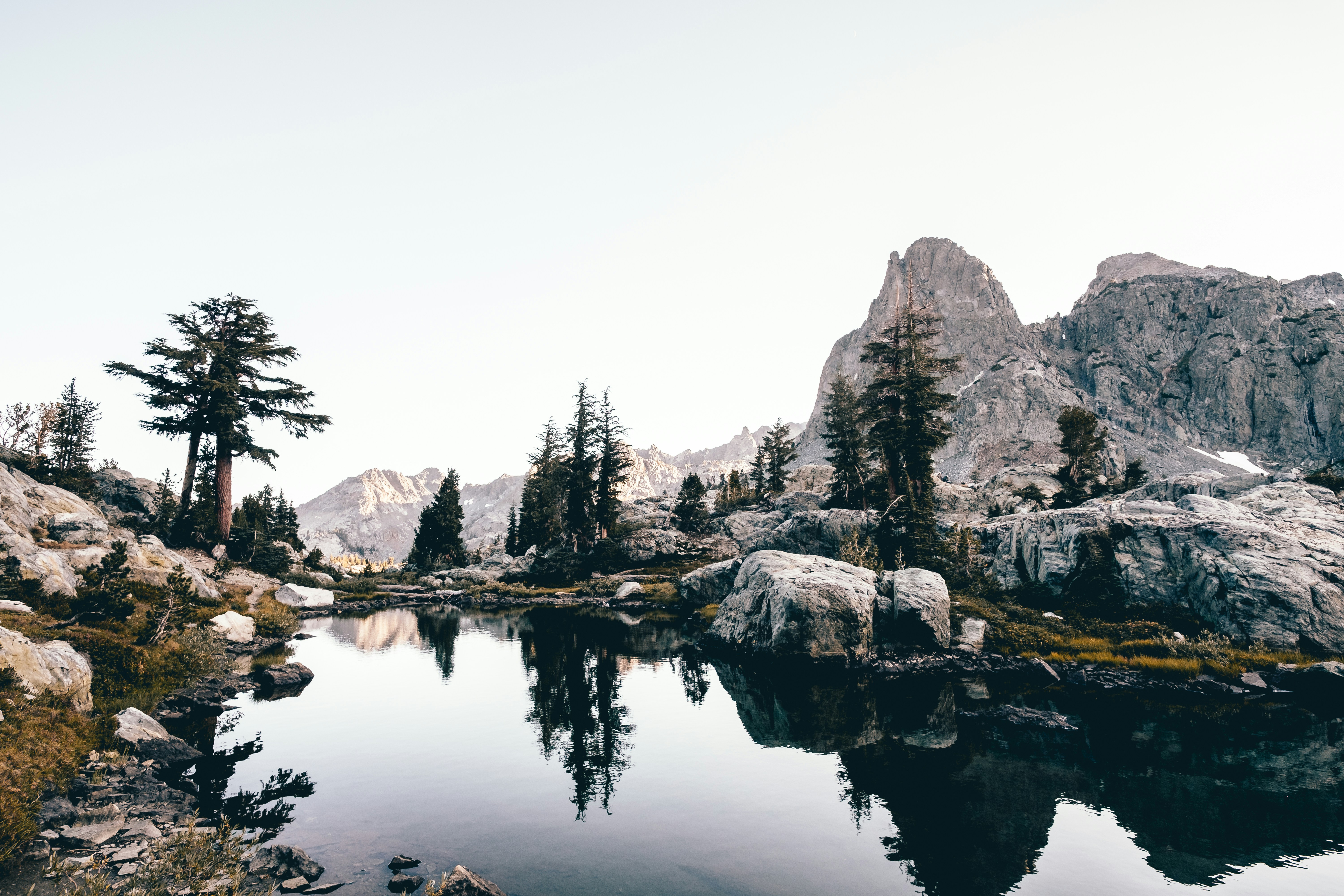 Alpine Mountain Lake Reflection