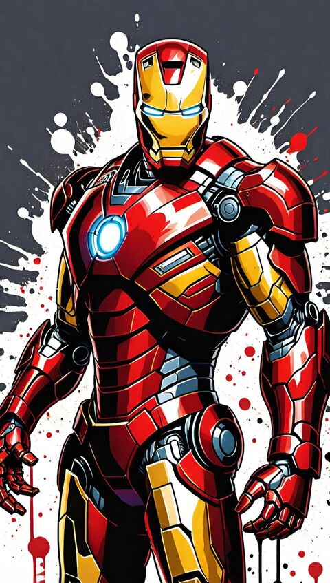 Iron Man Comic Style Illustration