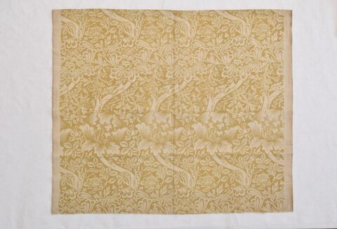 Vintage Floral Pattern Textile Sample