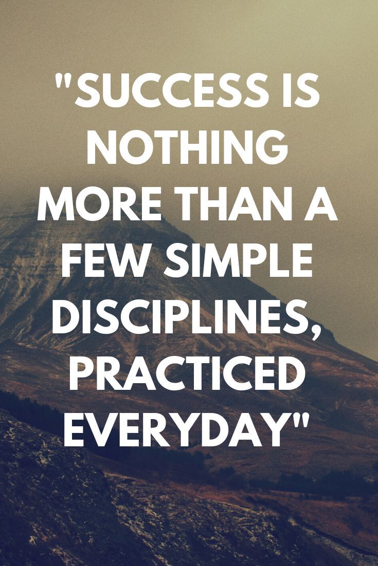 Success Quote on Mountain Landscape