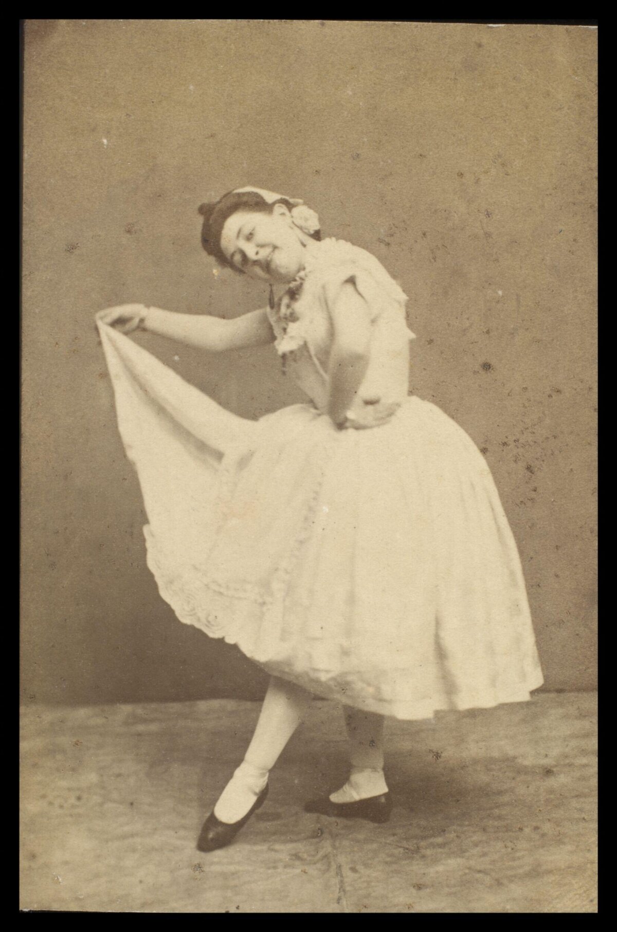 Vintage Photo of Dancing Ballerina