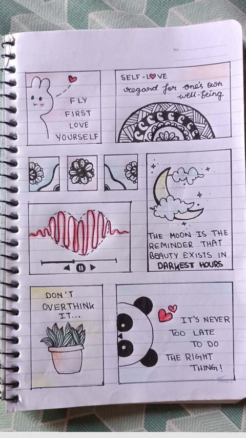 Positive Self-Love Bullet Journal Spread