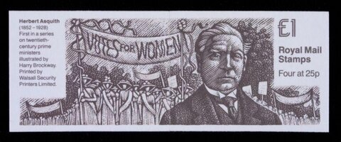 Herbert Asquith Royal Mail Stamp Booklet