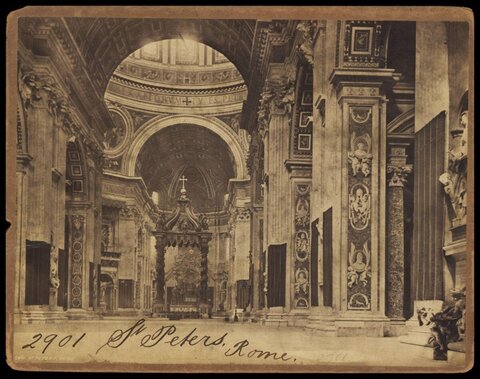 St. Peter's Basilica Interior Rome
