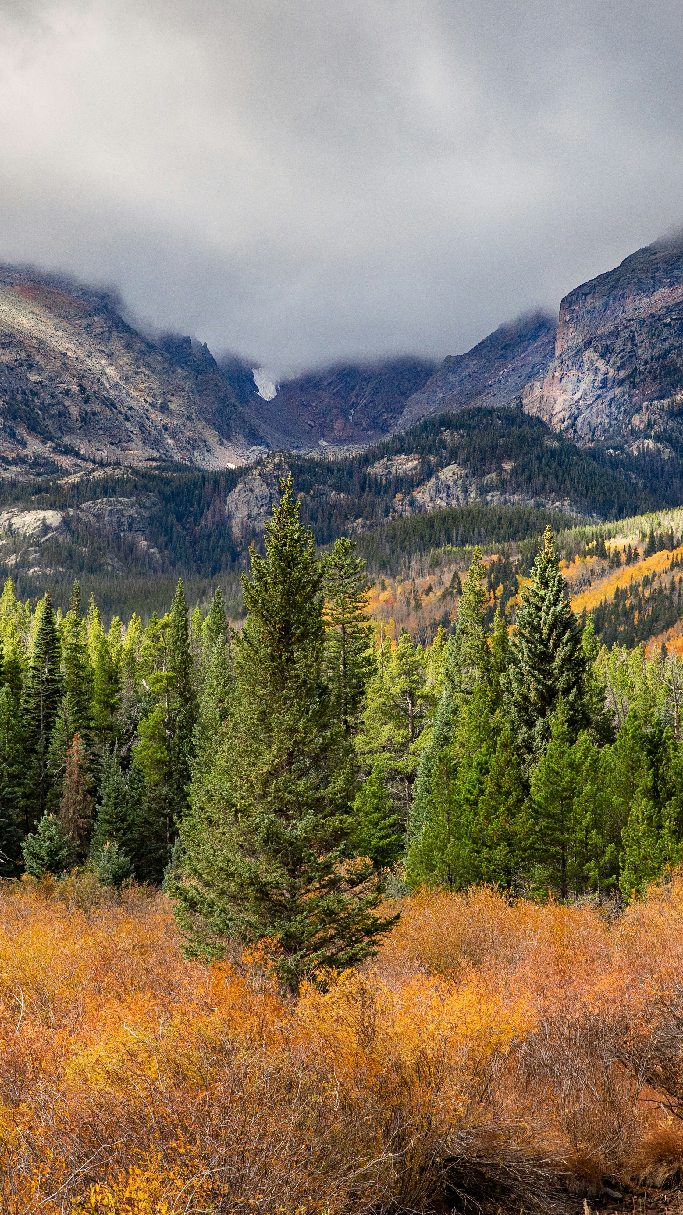 Autumn Mountain Valley Landscape