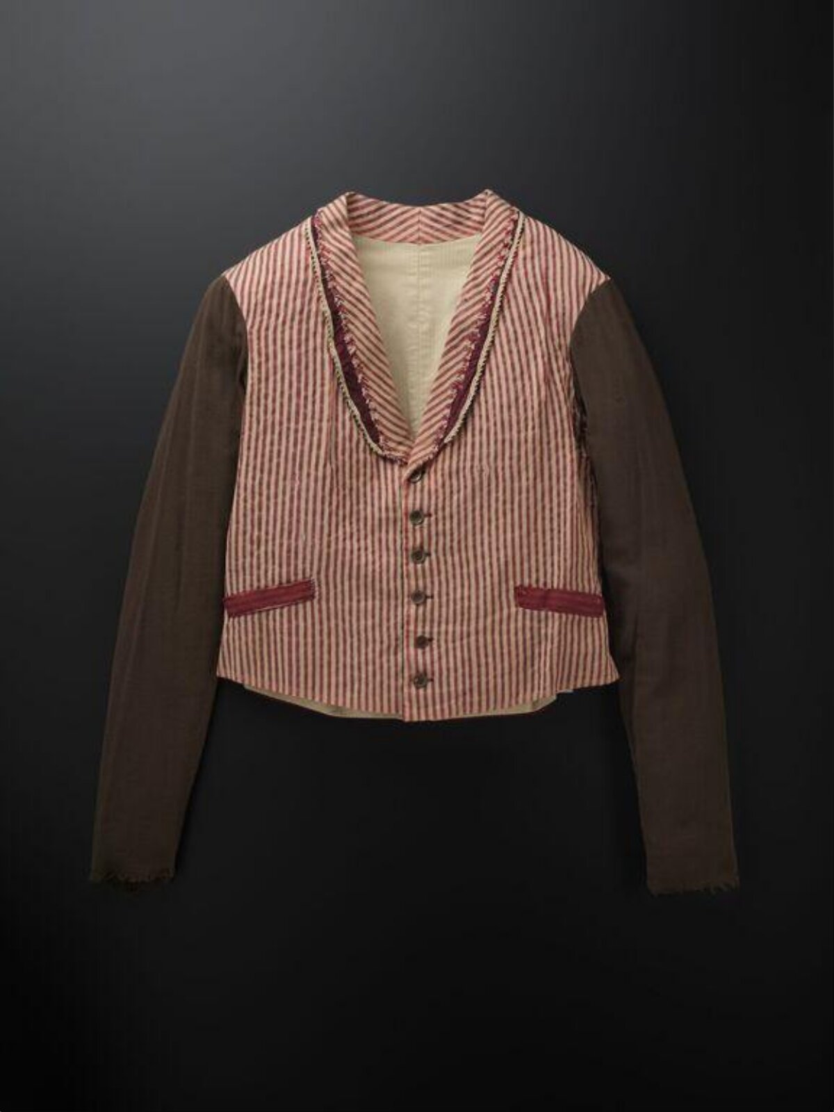 Vintage Patchwork Striped Jacket