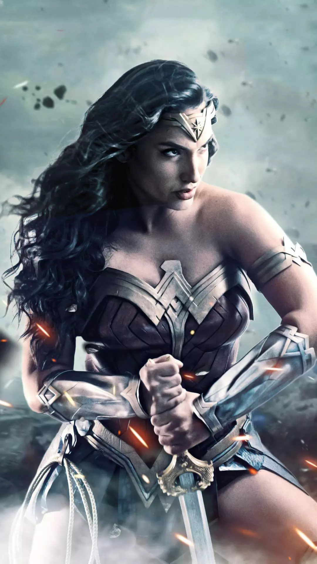 Wonder Woman in Battle Stance