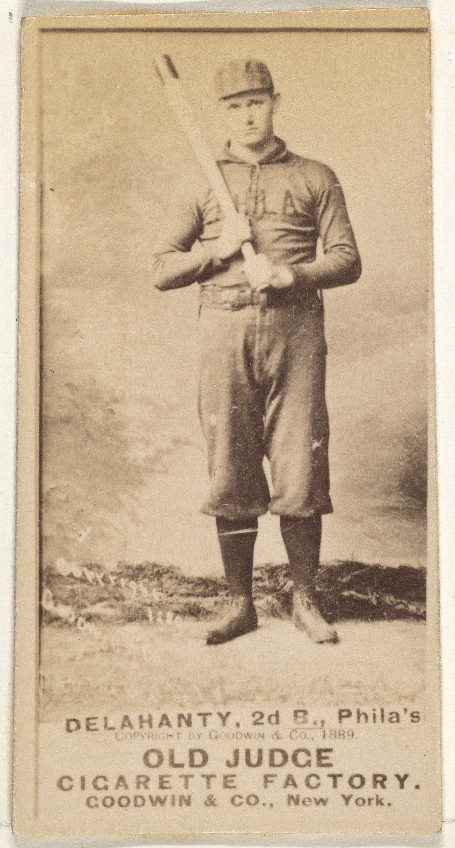 1889 Old Judge Baseball Cigarette Card