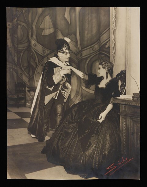 Vintage Stage Play Performance Scene