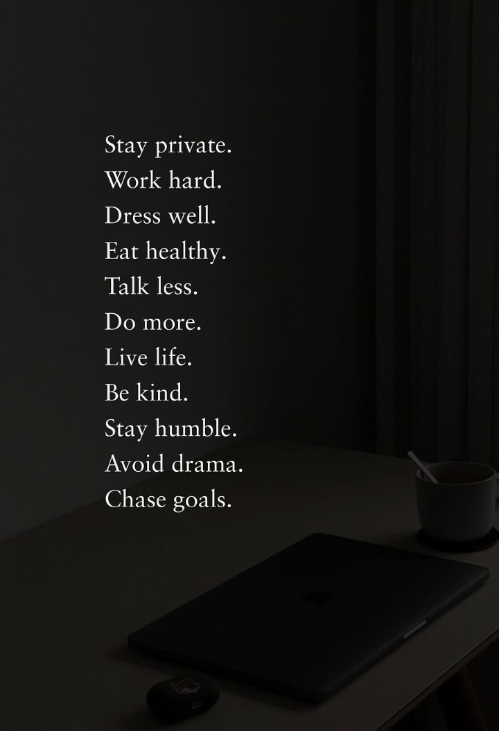 Motivational Lifestyle Rules Quote