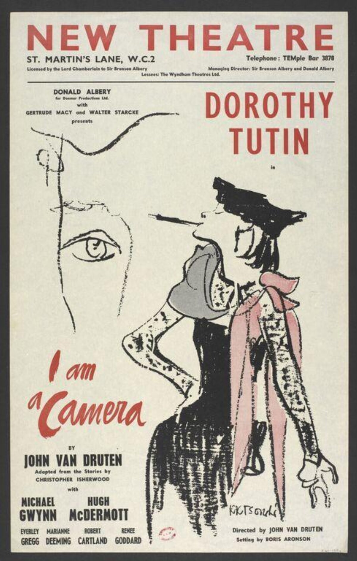 Vintage I am a Camera Theatre Poster