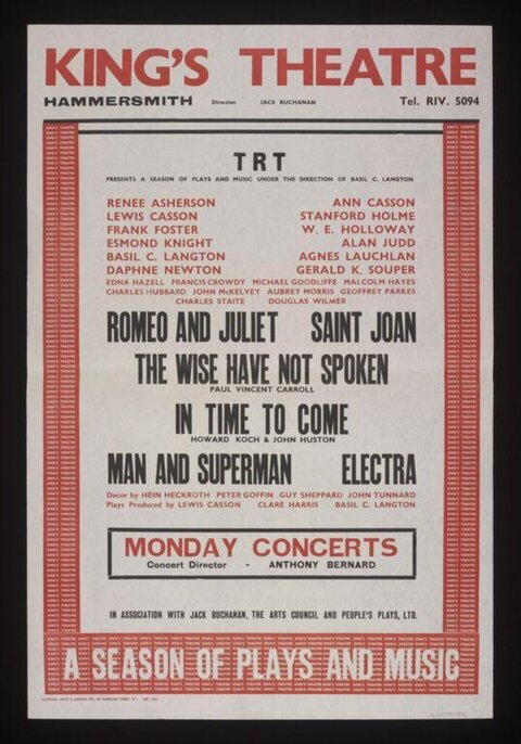 King's Theatre Play Season Poster