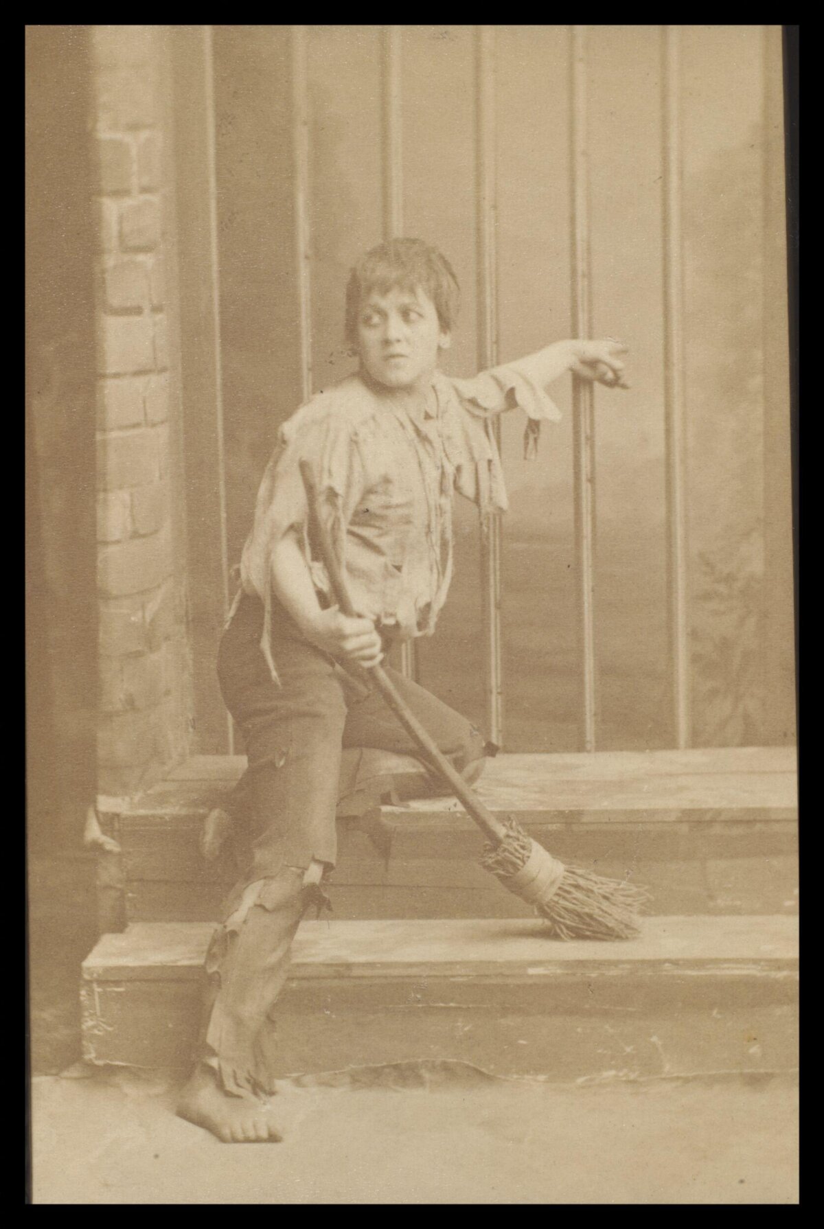 Young Chimney Sweep With Broom