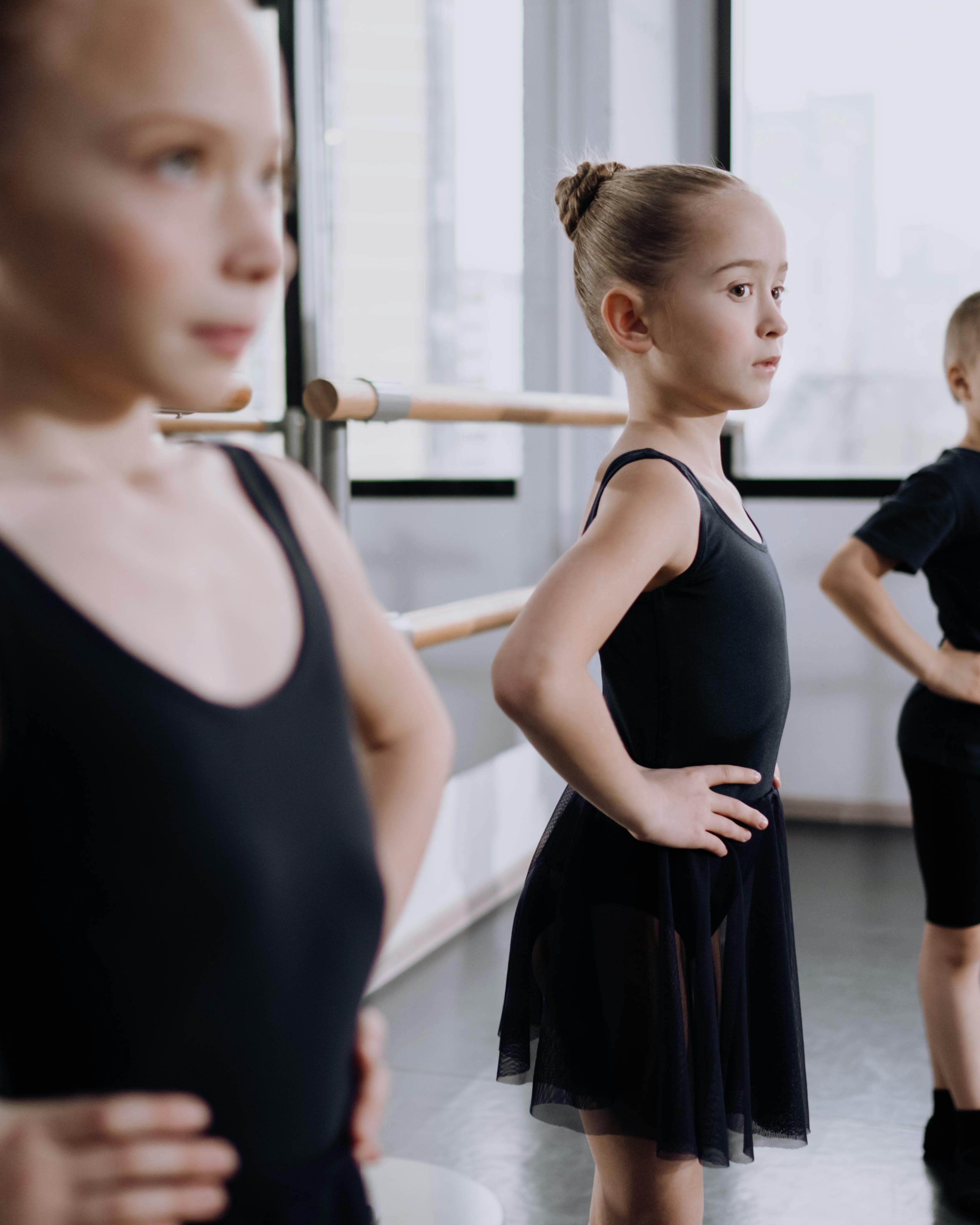 Young Ballet Students in Dance Studio