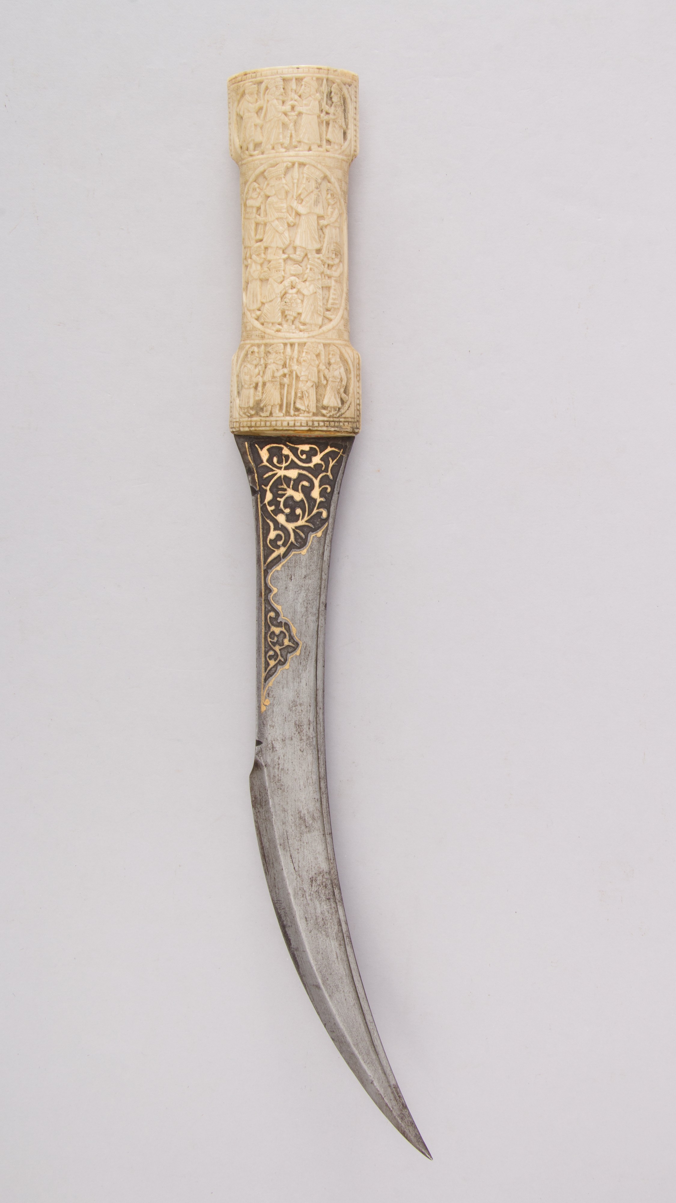 Carved Antique Curved Dagger