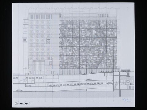 Architectural Building Section Drawing