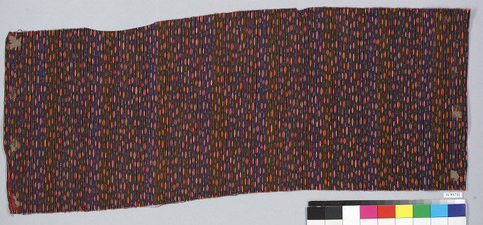 Antique Striped Woven Textile Sample