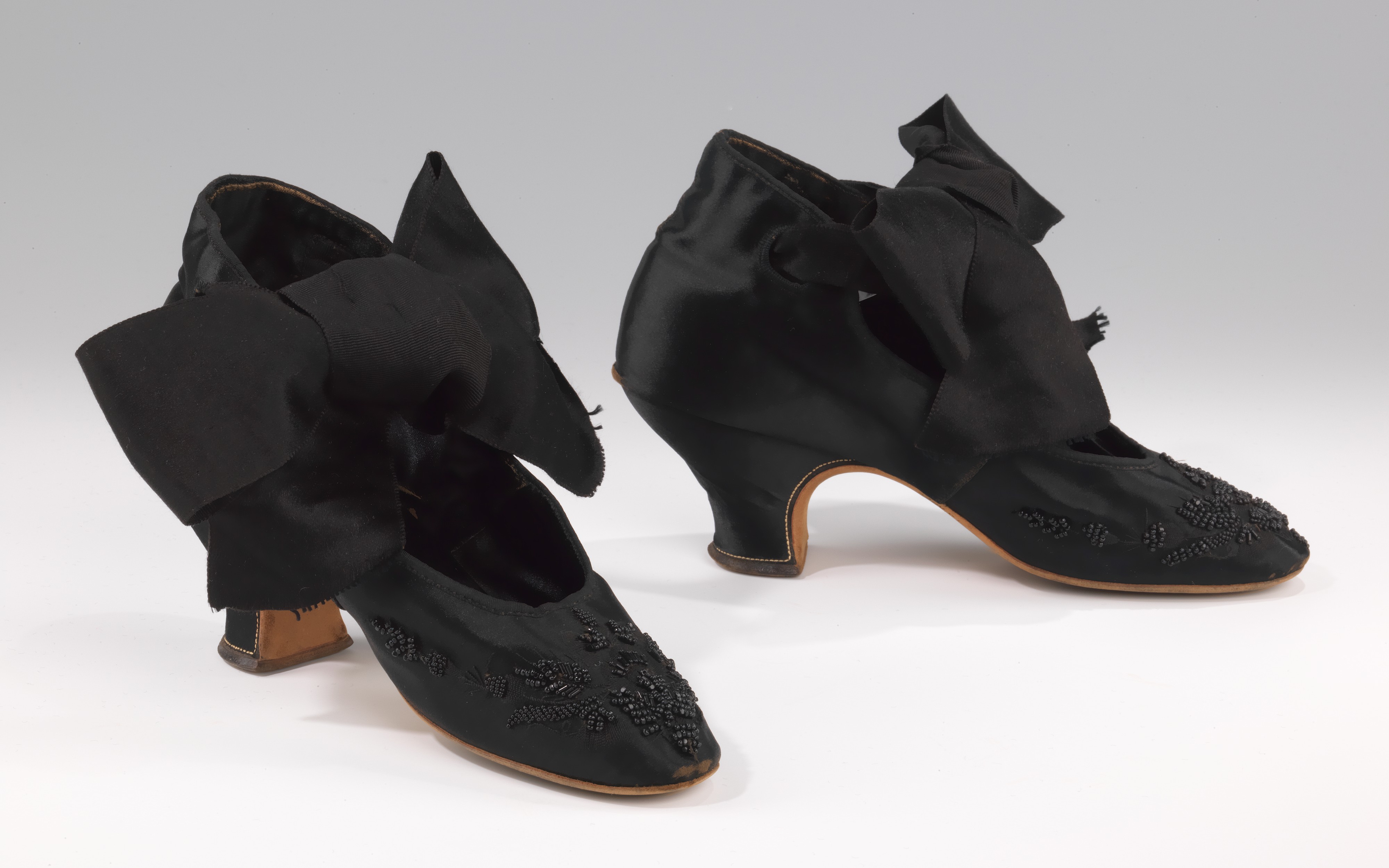 Pair of Black Vintage Embellished Heels