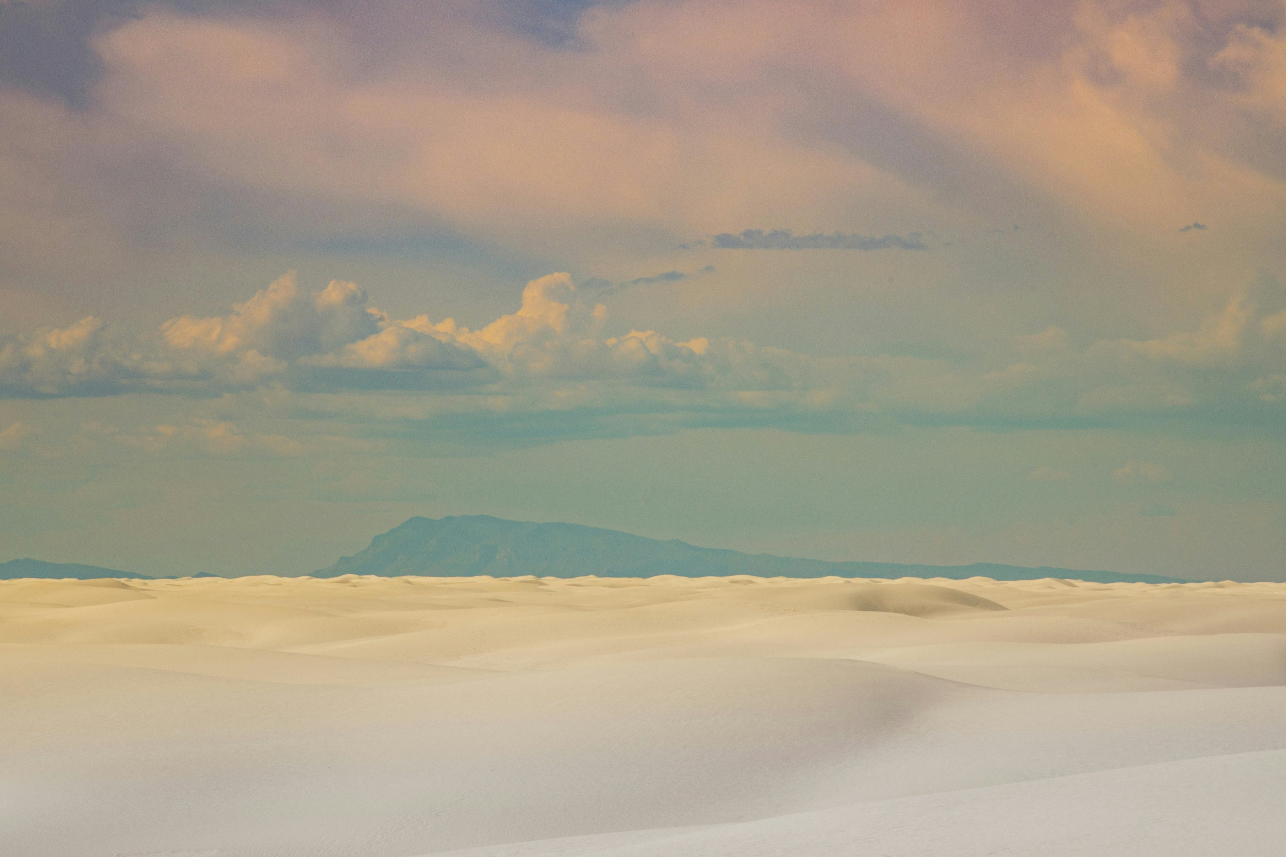 White Sand Dunes Desert Landscape