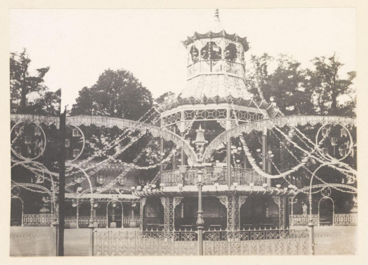 Vintage Ornate Park Bandstand