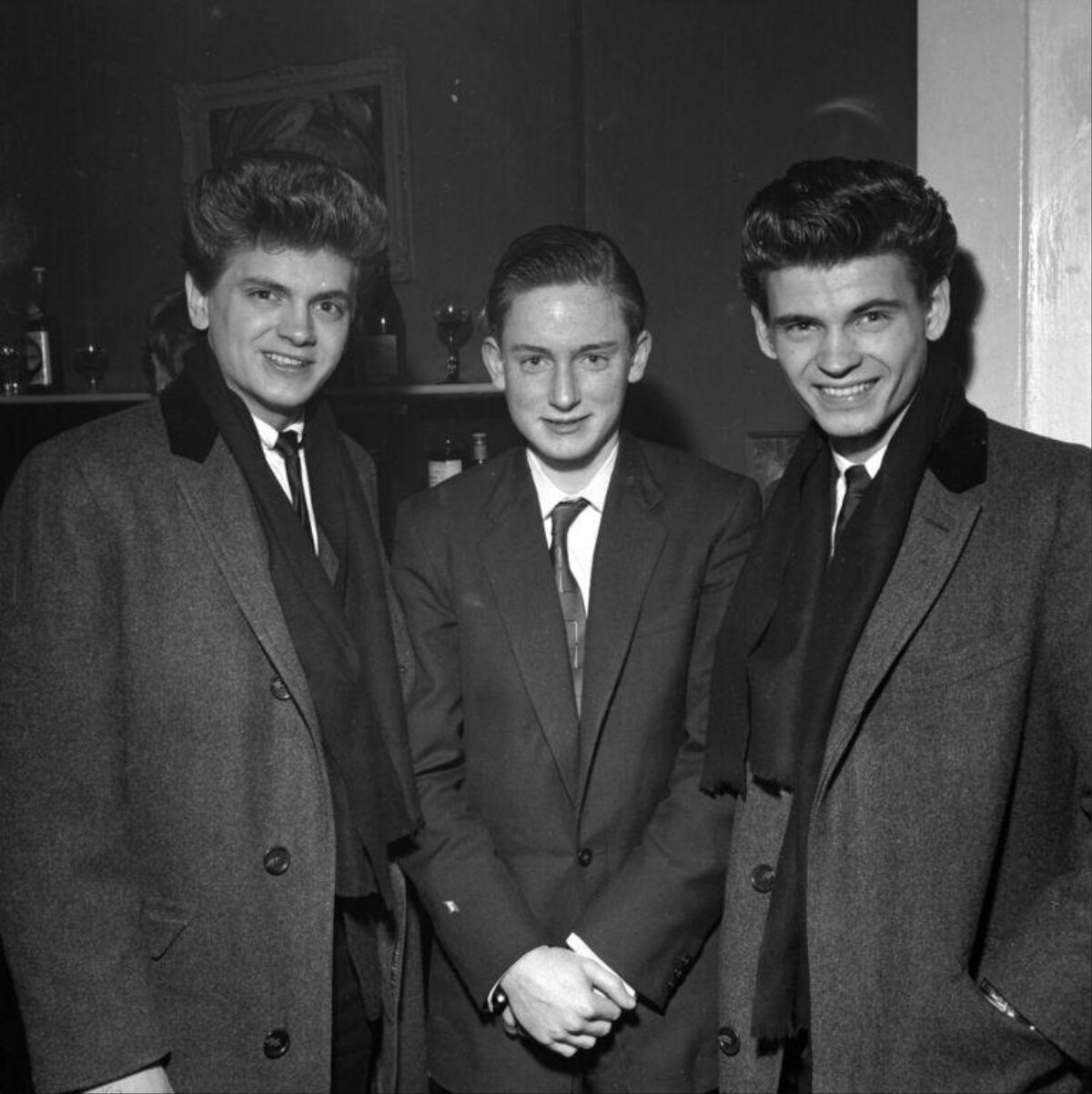 Three Young Men in Vintage Formal Wear