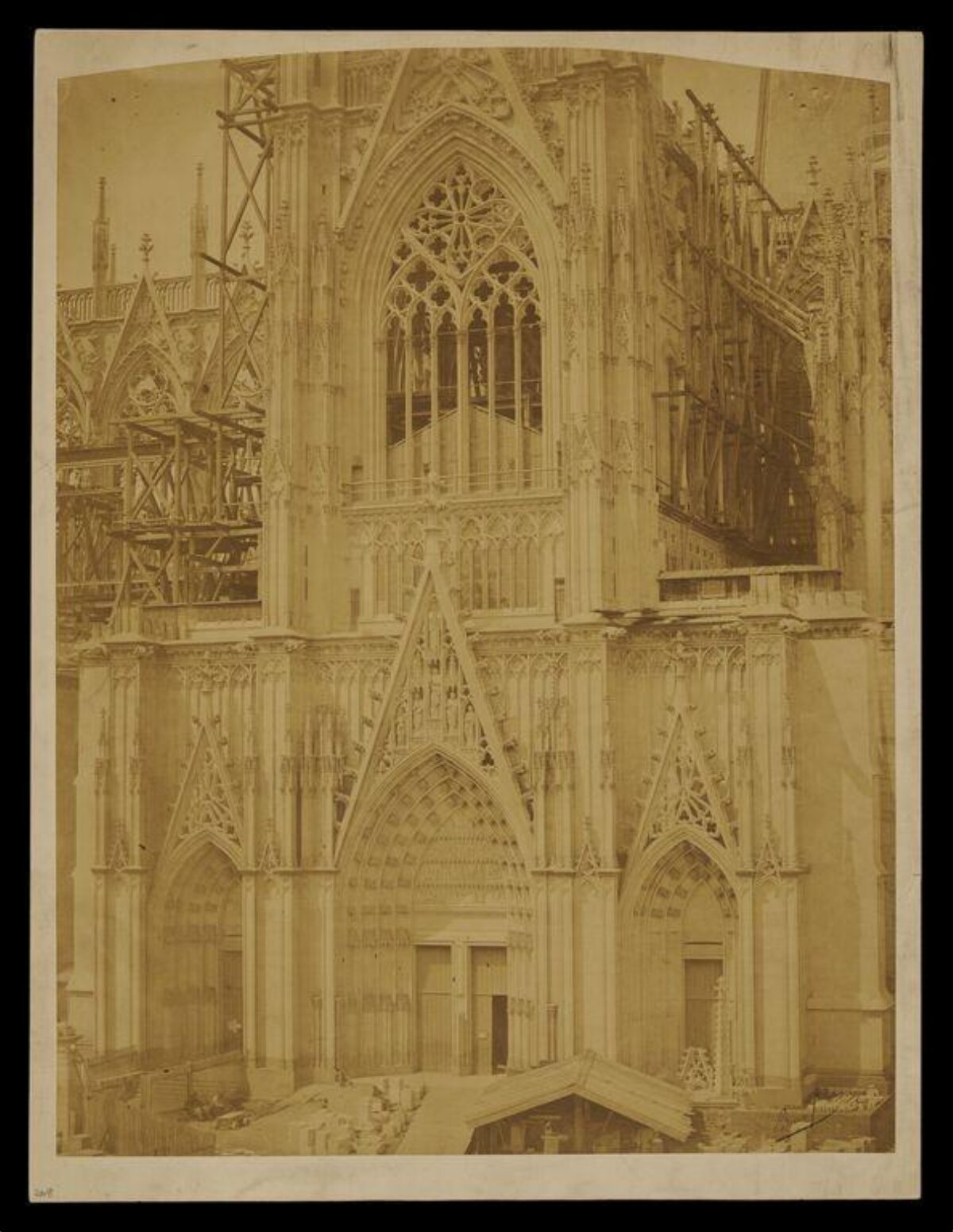 Gothic Cathedral Under Construction