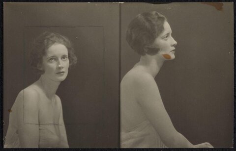 Vintage Double Portrait of a Woman