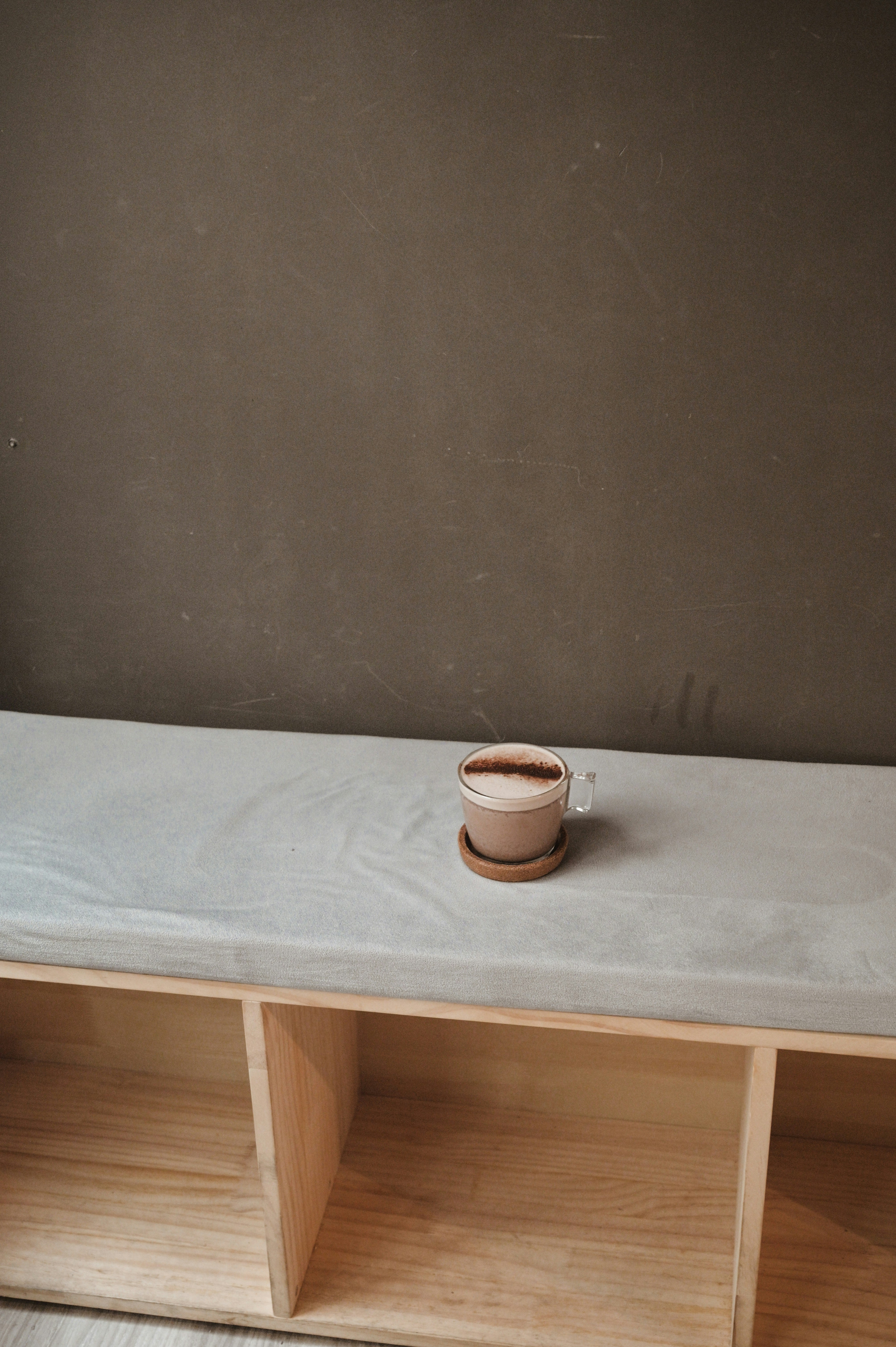 Hot Cocoa on Bench Seat