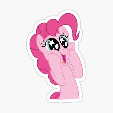 Excited Pinkie Pie Sticker