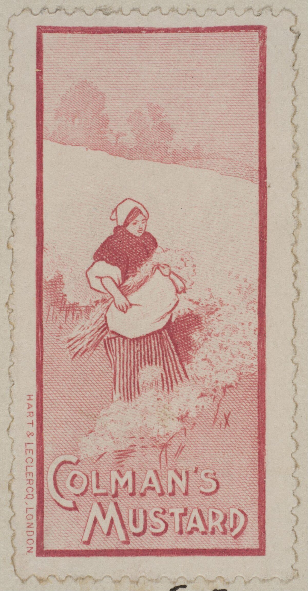 Vintage Colman's Mustard Ad Stamp