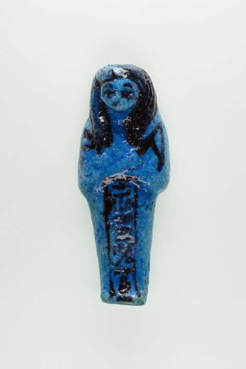 Ancient Egyptian Blue Shabti Figurine