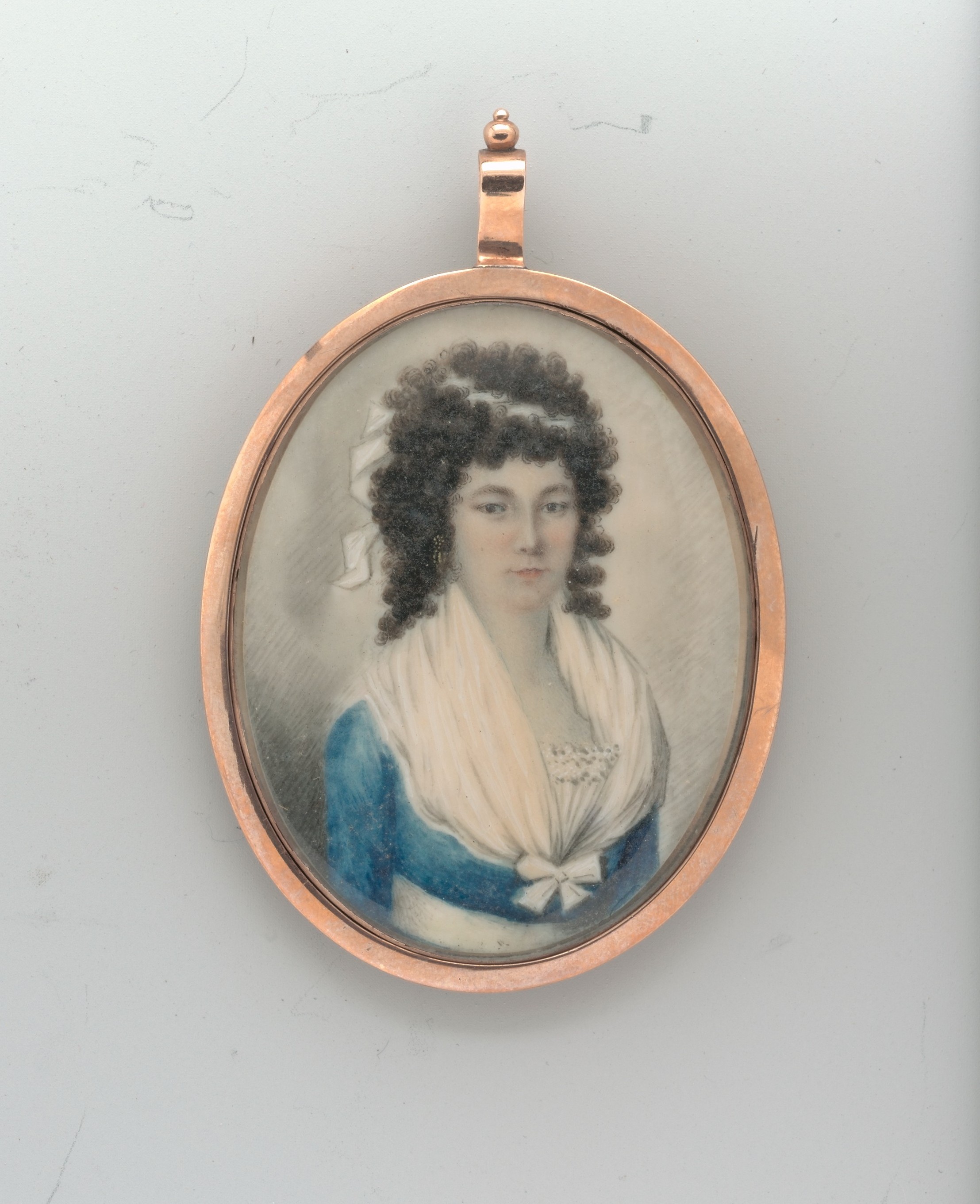 Oval Miniature Portrait Pendant