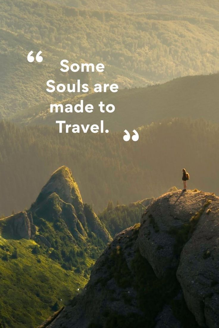 Travel Quote Over Mountain View