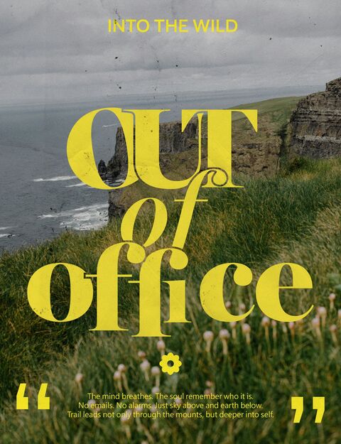 Out of Office Into the Wild Poster