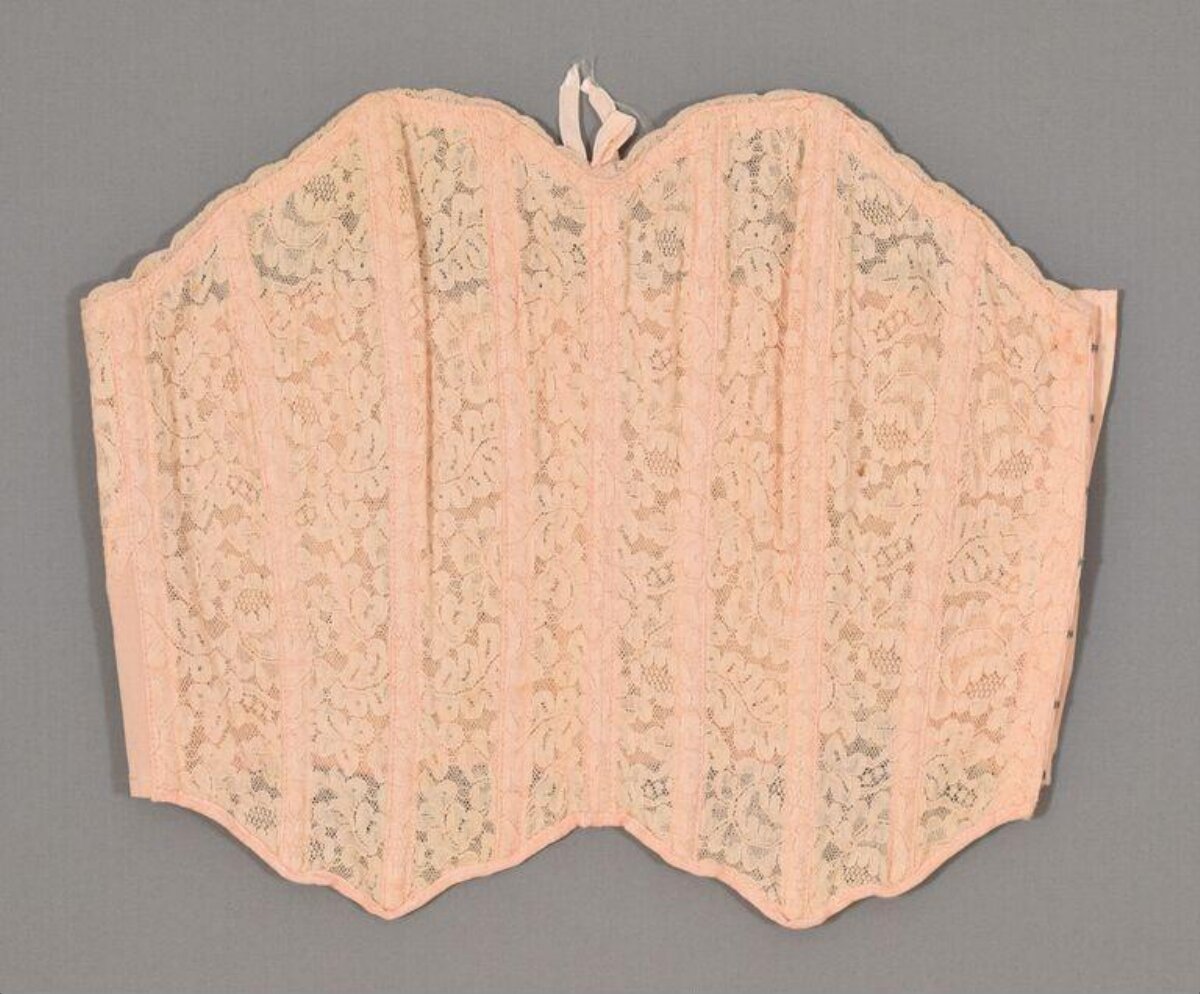 Vintage Pink Lace Corset