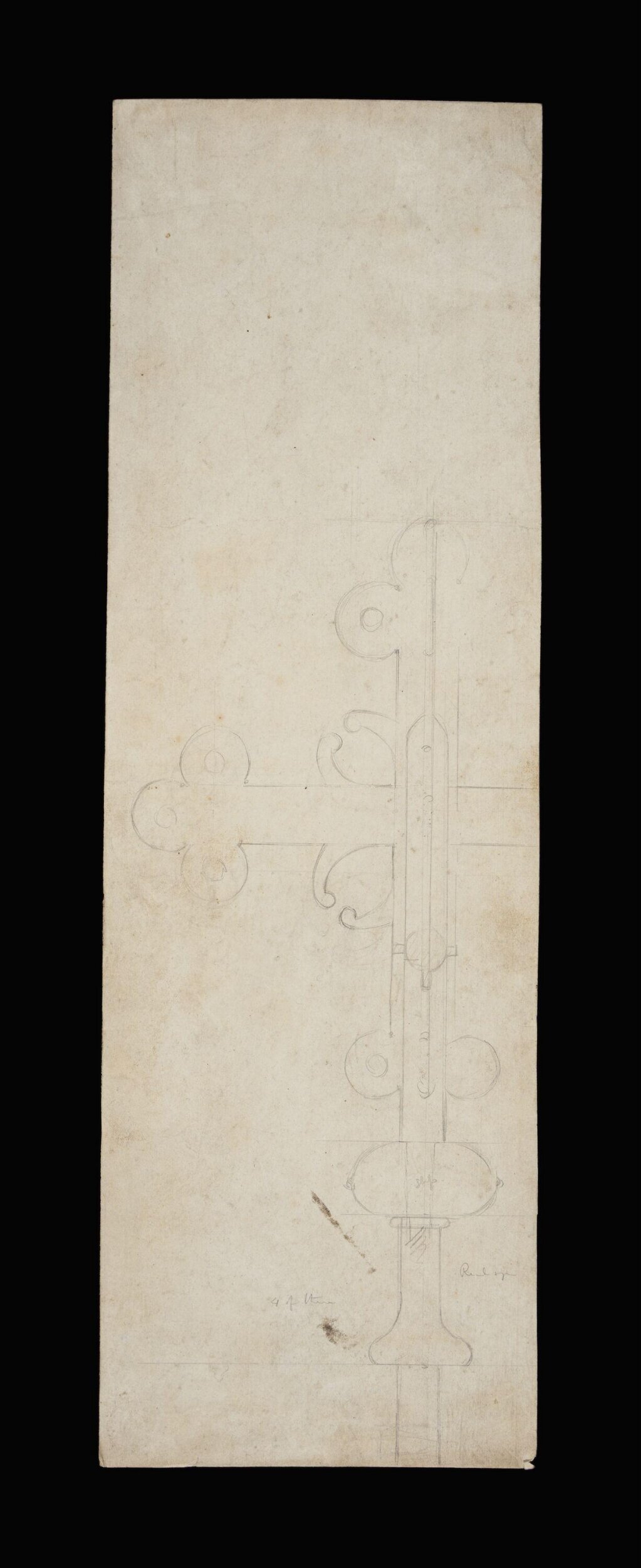Pencil Sketch of Cross Design