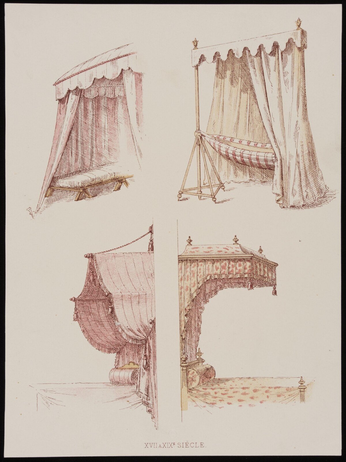 Four 17th-19th Century Canopy Bed Designs