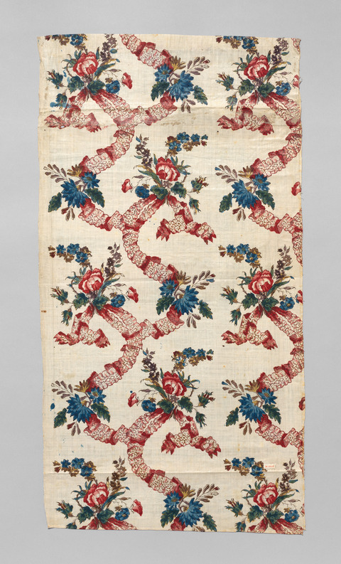 Vintage Floral Printed Textile