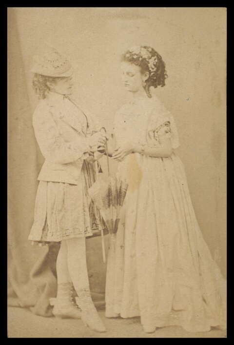 Vintage Portrait of Two Women