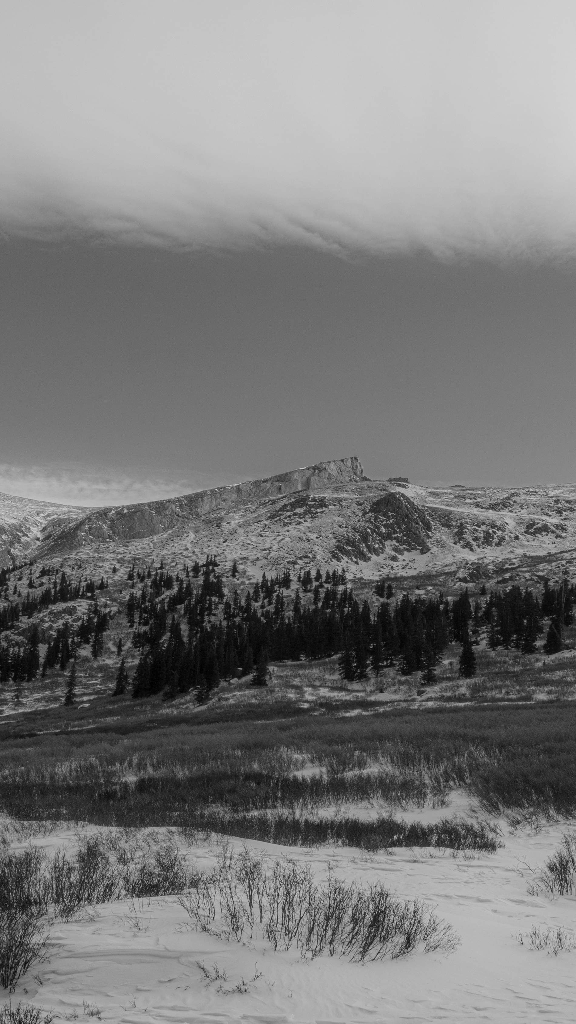 Snowy Winter Mountain Landscape