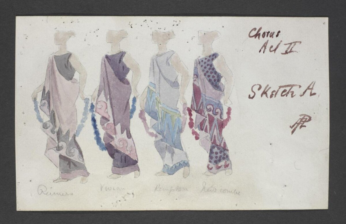 Chorus Act II Costume Design Sketch