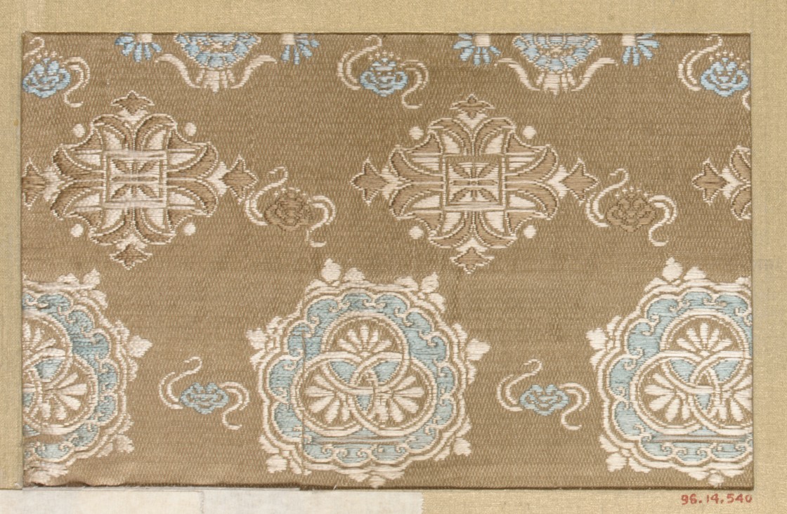 Antique Patterned Silk Textile