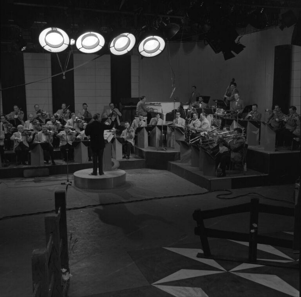 Orchestra Performance in Television Studio