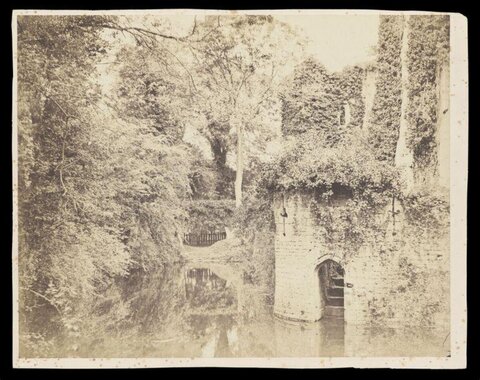 Overgrown Castle Ruins by Moat