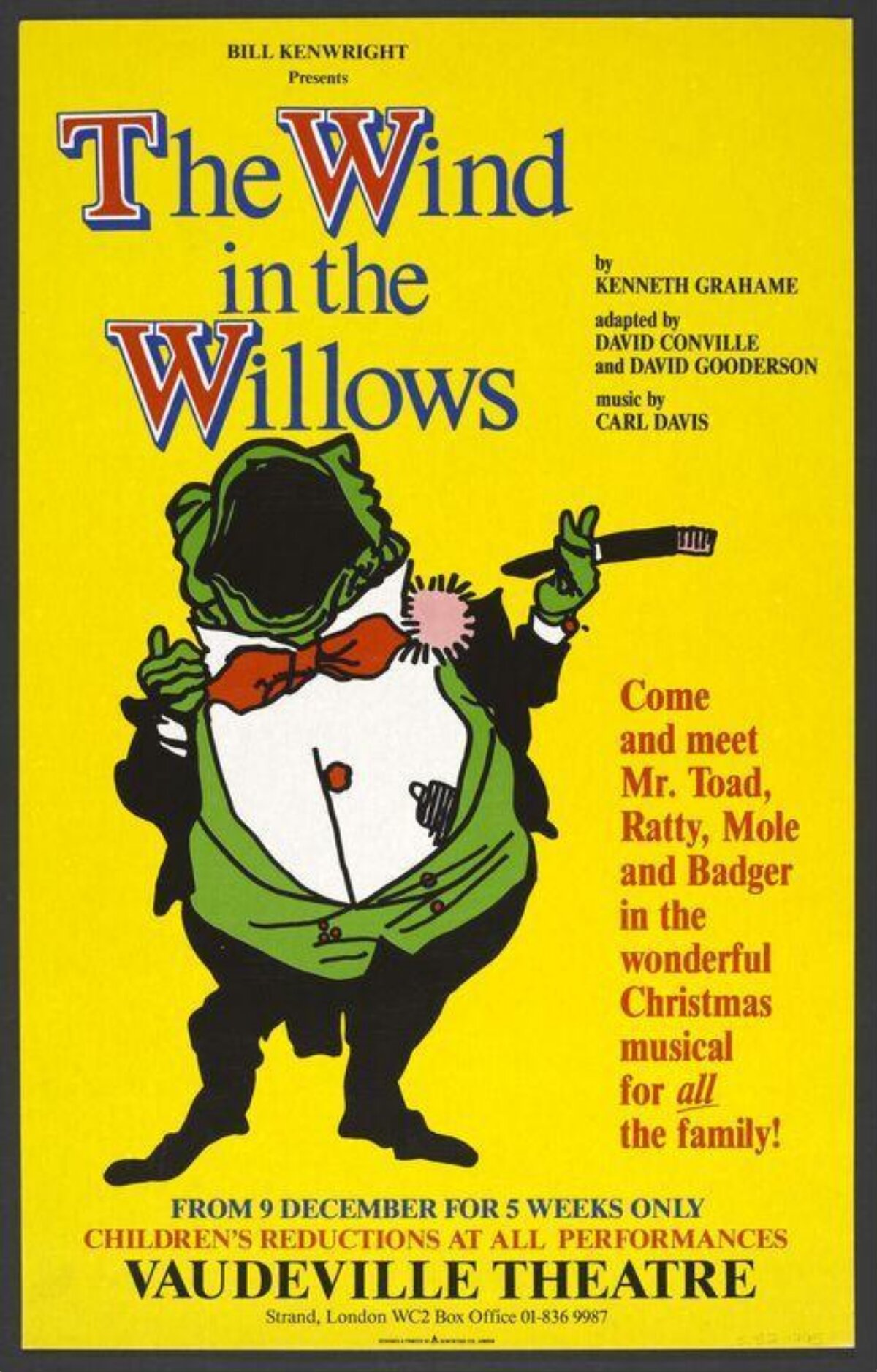 The Wind in the Willows Musical Poster